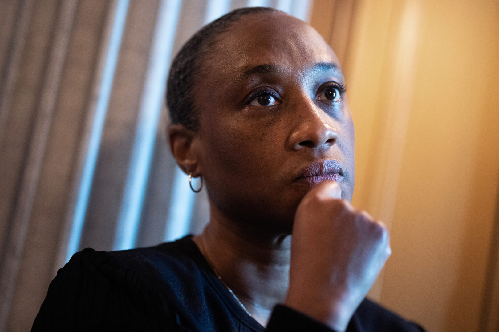 Sen. Laphonza Butler, seen here in April, says she will continue to read passages from books targeted for bans around the country, saying she hopes to “bring a voice at the national level.”