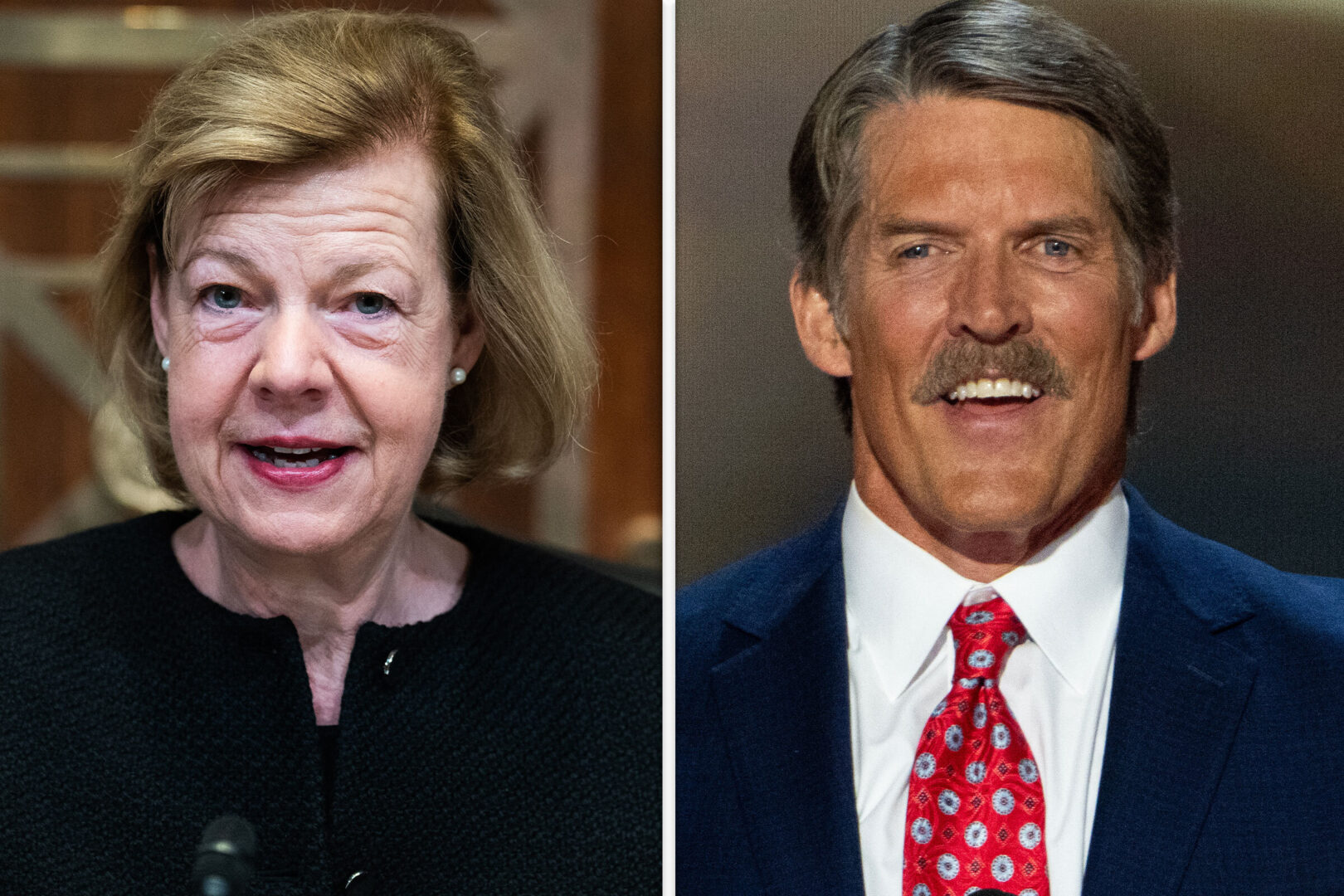 Democratic Wisconsin Sen. Tammy Baldwin, left and Republican challenger Eric Hovde have been battling each other for months, making Tuesday’s primaries more of a formality.