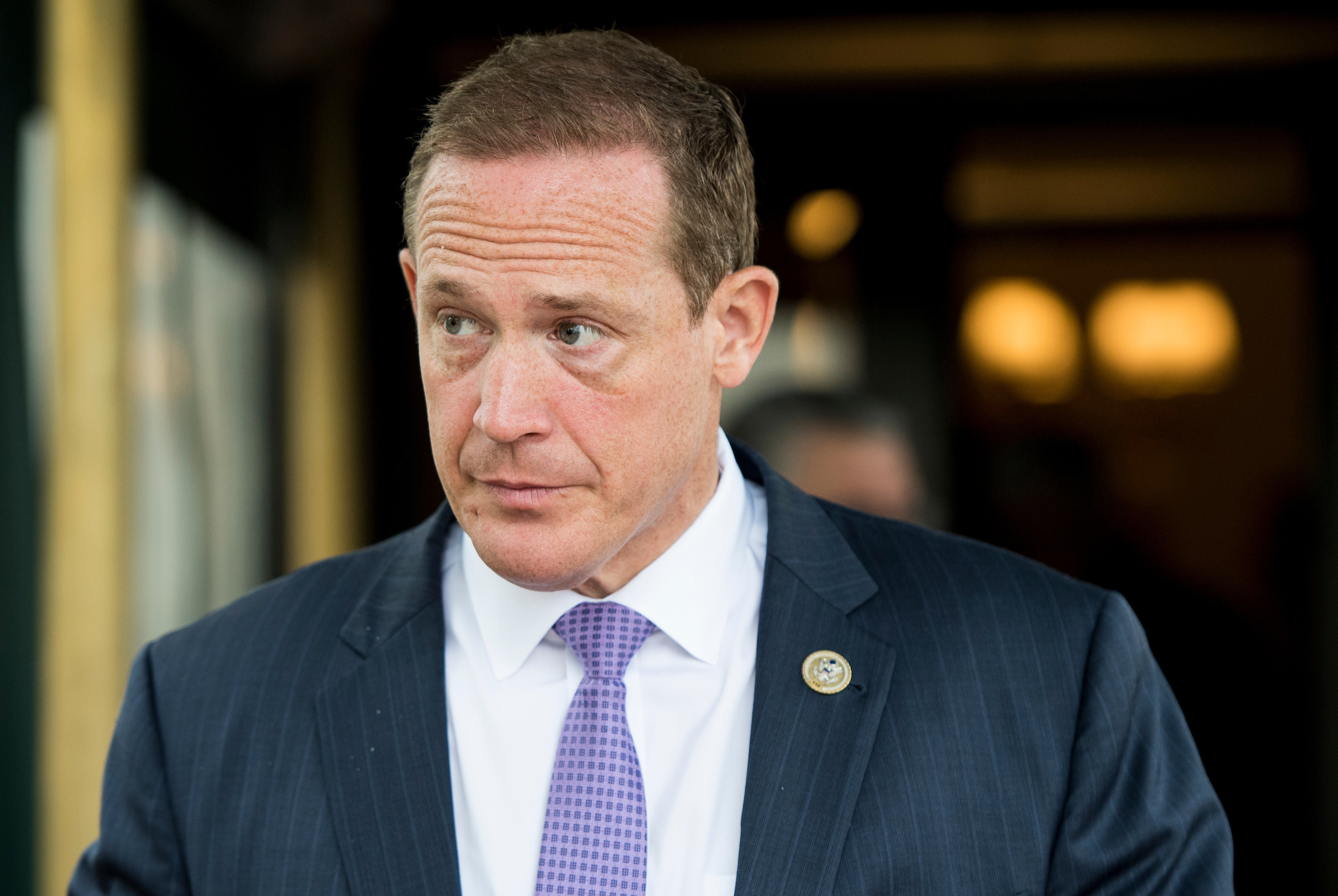 Rep. Ted Budd, R-N.C., is cosponsoring a bill that would create an interagency task force led by the Treasury secretary to research financial crimes and terrorism, including those using cryptocurrency. (Bill Clark/CQ Roll Call file photo)