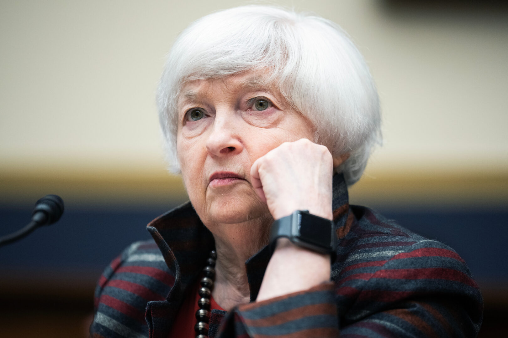 Treasury Secretary Janet L. Yellen testifies before the House Financial Services Committee on Feb. 6. 