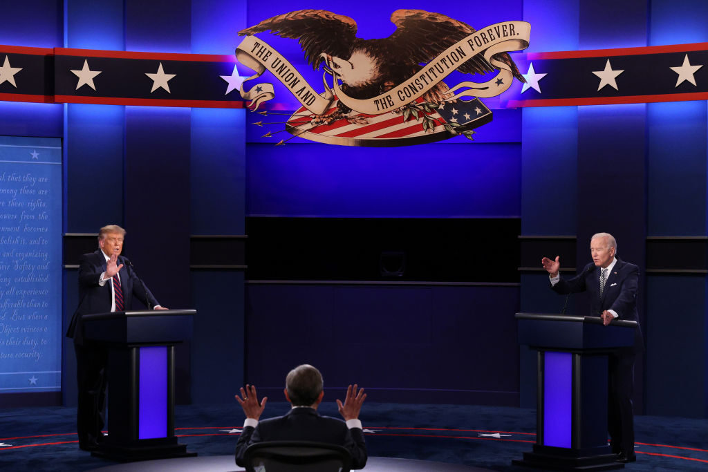 No one knows which version of Donald Trump will show up Thursday night, Winston writes, but voters may see a more disciplined, focused candidate relying on policy points rather than personal attacks. Above, Trump and Joe Biden debate on 
Sept. 29, 2020. 