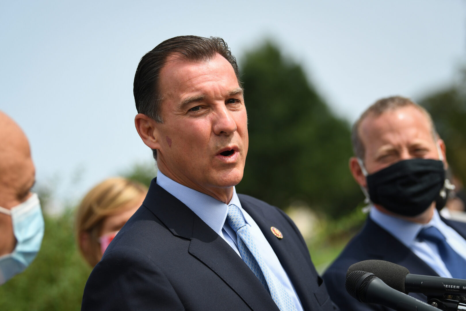 Former Rep. Tom Suozzi of New York was one of 17 candidates named to the Democratic Congressional Campaign Committee’s ‘Red to Blue’ program seats the party seeks to flip in November.