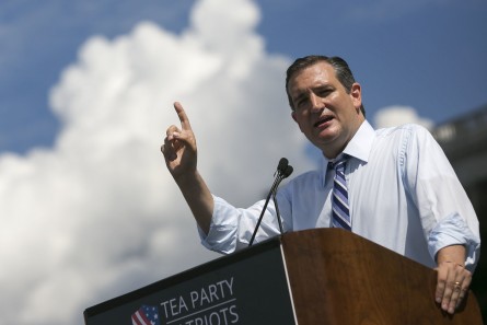 Cruz outlined the five federal agencies he'd cut. (Al Drago/CQ Roll Call File Photo)