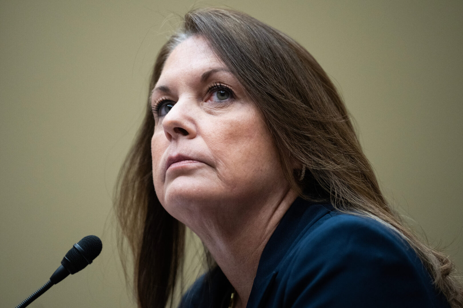 Kimberly Cheatle testifies Monday during the House Oversight and Accountability hearing on the attempted assassination of Donald Trump.