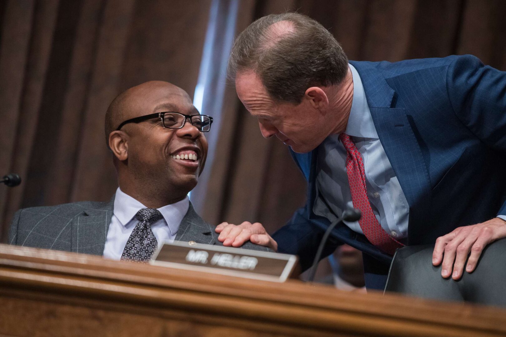 Republican Sens. Patrick J. Toomey of Pennsylvania right, and Tim Scott of South Carolina are sponsoring a bill that would clarify that a range of nontraditional investment options are among those that workplace retirement plan managers can recommend, select or monitor without breaching fiduciary obligations. 