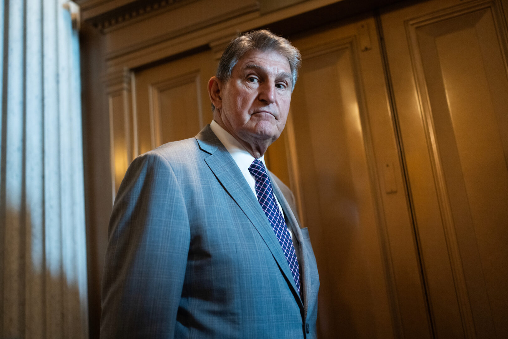 West Virginia Sen. Joe Manchin III had the lowest rate of support among Senate Democrats for President Joe Biden’s position on votes in 2023, CQ Roll Call Vote Studies found.