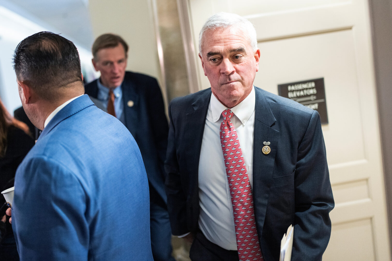 Rep. Brad Wenstrup, R-Ohio, is seen outside a House Republican Conference meeting in the Longworth Building on Oct. 24.