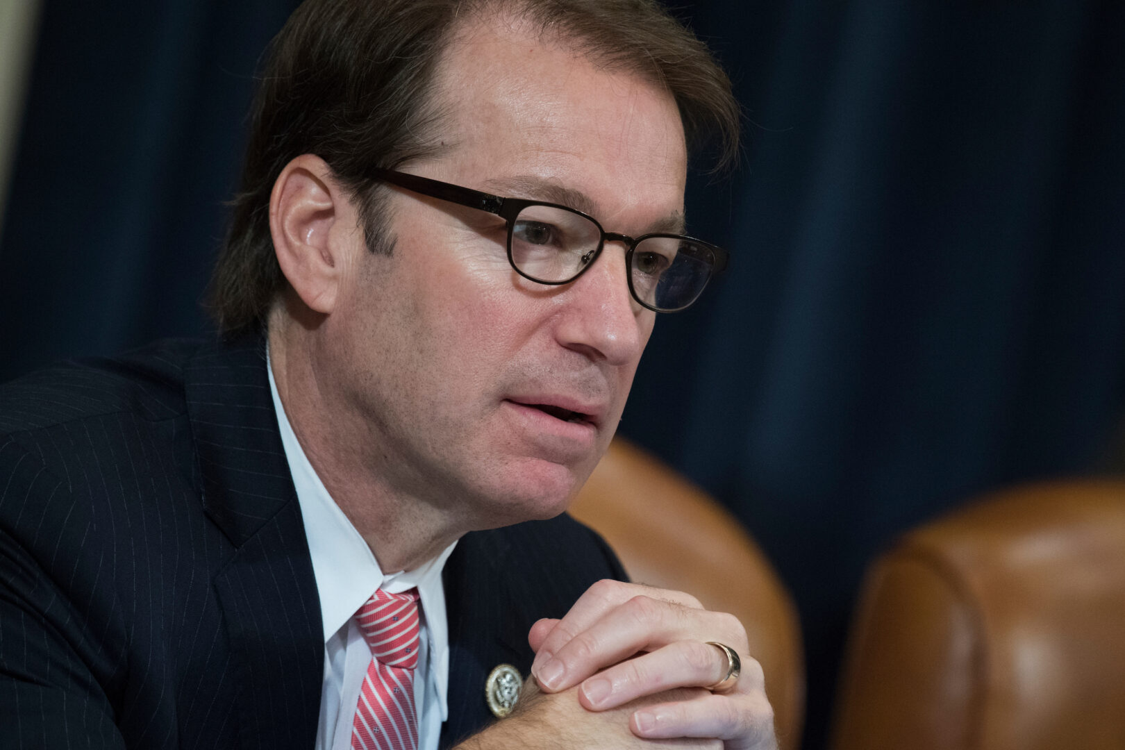 Then-Rep. Peter Roskam, R-Ill., attends the House Ways and Means Committee markup of the GOP tax overhaul plan on Nov. 9, 2017.