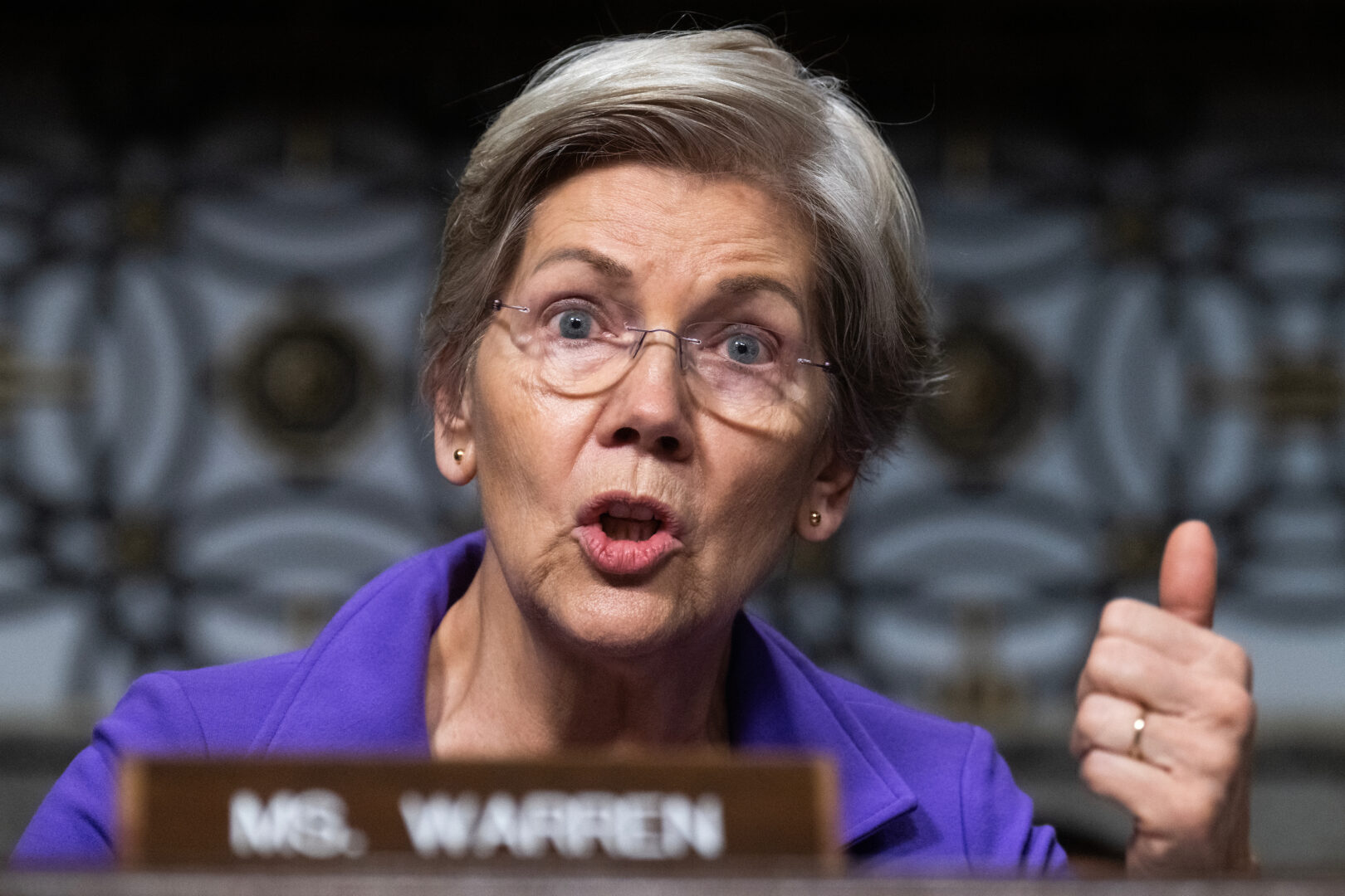 Warren and other liberal lawmakers want the administration to take a hard look at two TransDigm acquisitions.